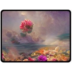 Floral Blossoms  Fleece Blanket (large) by Internationalstore