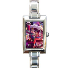 Fantasy  Rectangle Italian Charm Watch by Internationalstore