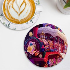 Fantasy  Uv Print Round Tile Coaster by Internationalstore