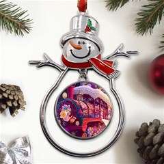 Fantasy  Metal Snowman Ornament by Internationalstore