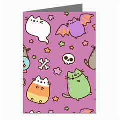 Pusheen Cat Greeting Card by Pakjumat