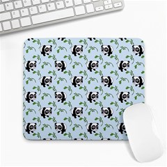 Animal Panda Bamboo Seamless Pattern Large Mousepad by Pakjumat