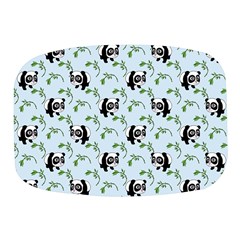 Animal Panda Bamboo Seamless Pattern Mini Square Pill Box by Pakjumat