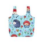 Hedgehogs Animal Full Print Recycle Bag (S) Back