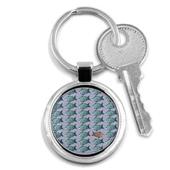 Fishes Pattern Background Theme Key Chain (round) by Pakjumat