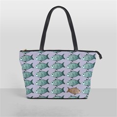 Fishes Pattern Background Theme Classic Shoulder Handbag by Pakjumat