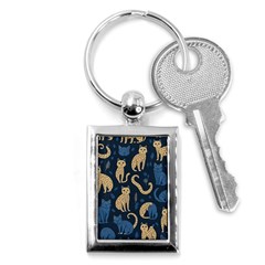 Cat Pattern Animal Key Chain (rectangle) by Pakjumat