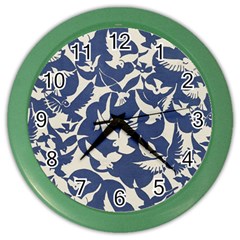 Bird Animal Animal Background Color Wall Clock by Pakjumat