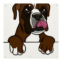 Boxer Dog T- Shirt Boxer T- Shirt Banner And Sign 3  X 3  by JamesGoode