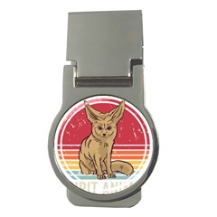 Fennec Fox T- Shirt Fennec Fox Is My Spirit Animal T- Shirt Money Clips (round)  by ZUXUMI