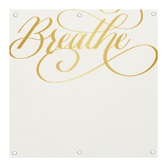 Breathe T- Shirt Breathe In Gold T- Shirt Banner And Sign 3  X 3  by JamesGoode