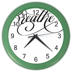 Breathe T- Shirt Breathe T- Shirt (1) Color Wall Clock by JamesGoode