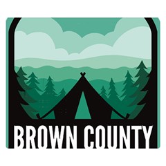 Brown County State Park T- Shirt Brown County State Park I N Camping T- Shirt Premium Plush Fleece Blanket (small) by JamesGoode