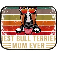 Bull Terrier T- Shirt Best Bull Terrier Moms Gift T- Shirt Fleece Blanket (mini) by JamesGoode