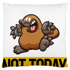 Platypus T-shirtnope Not Today Platypus 37 T-shirt Large Premium Plush Fleece Cushion Case (two Sides)