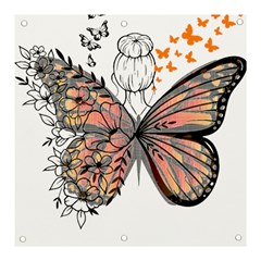 Butterflies T- Shirt Butterfly T- Shirt Banner And Sign 3  X 3  by JamesGoode