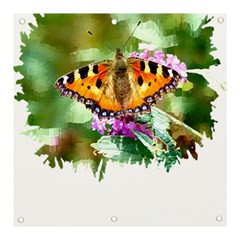 Butterfly T- Shirt Butterfly T- Shirt Banner And Sign 3  X 3  by JamesGoode