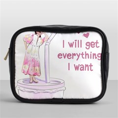 I Will Get Everything I Want Mini Toiletries Bag (one Side) by SychEva