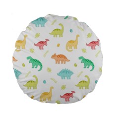 Animals Dinosaurs T-rex Pattern Standard 15  Premium Round Cushions by Pakjumat