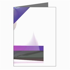 Abstract T- Shirt Purple Northern Lights Colorful Abstract T- Shirt Greeting Cards (pkg Of 8)