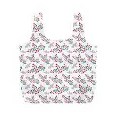 Christmas Shading Festivals Floral Pattern Full Print Recycle Bag (m) by Sarkoni