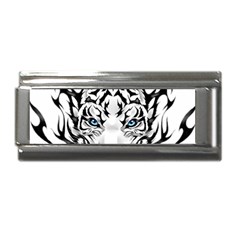 White And Black Tiger Superlink Italian Charm (9mm) by Sarkoni