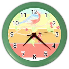 Bird Lover T- Shirtbird T- Shirt (30) Color Wall Clock by EnriqueJohnson