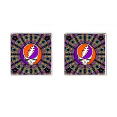 Gratefuldead Grateful Dead Pattern Cufflinks (square) by Sarkoni