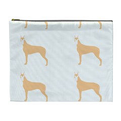 Great Dane T- Shirt Great Dane Dog - Brown - Pattern T- Shirt Cosmetic Bag (xl)