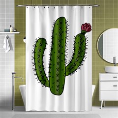 Cactus Desert Plants Rose Shower Curtain 48  X 72  (small)  by uniart180623