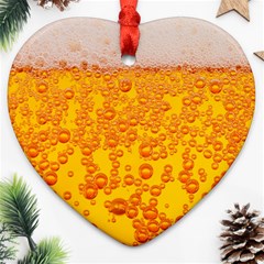 Beer Alcohol Drink Drinks Heart Ornament (two Sides) by Ket1n9