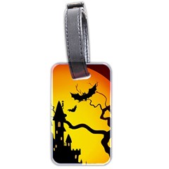 Halloween Night Terrors Luggage Tag (two Sides) by Ket1n9