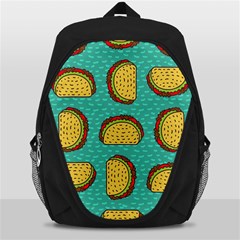 Taco-drawing-background-mexican-fast-food-pattern Backpack Bag by Ket1n9