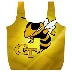 Georgia Institute Of Technology Ga Tech Full Print Recycle Bag (xl) by Ket1n9