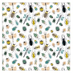 Insect Animal Pattern Square Satin Scarf (36  X 36 ) by Ket1n9