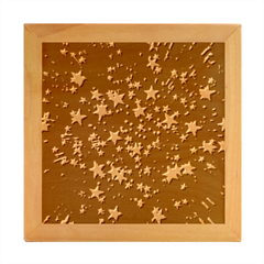 Christmas-star-gloss-lights-light Wood Photo Frame Cube by Grandong