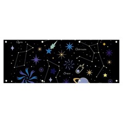 Starry Night  Space Constellations  Stars  Galaxy  Universe Graphic  Illustration Banner And Sign 8  X 3  by Grandong