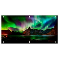 Aurora Borealis Nature Sky Light Banner And Sign 4  X 2  by Grandong