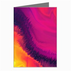 Rainbow Colorful Abstract Galaxy Greeting Card