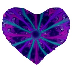 Wallpaper Tie Dye Pattern Large 19  Premium Heart Shape Cushions by Ravend