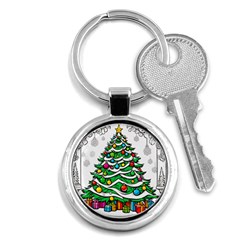 Christmas Tree Key Chain (round) by Vaneshop