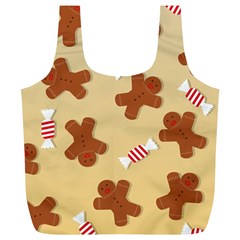 Gingerbread Christmas Time Full Print Recycle Bag (xl) by Pakjumat