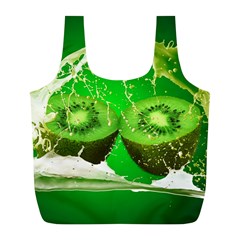 Kiwi Fruit Vitamins Healthy Cut Full Print Recycle Bag (l) by Amaryn4rt