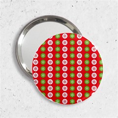 Festive Pattern Christmas Holiday 2 25  Handbag Mirrors by Amaryn4rt