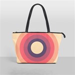 Circles Pattern Bullseye Cream Classic Shoulder Handbag Front