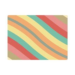 Pattern Design Abstract Pastels Premium Plush Fleece Blanket (mini) by Pakjumat