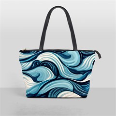 Pattern Ocean Waves Arctic Ocean Blue Nature Sea Classic Shoulder Handbag by Pakjumat