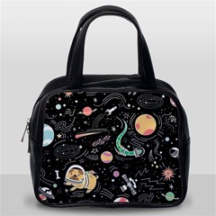 Animals Galaxy Space Classic Handbag (one Side) by Pakjumat