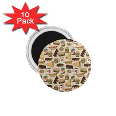 Junk Food Hipster Pattern 1 75  Magnets (10 Pack)  by Sarkoni