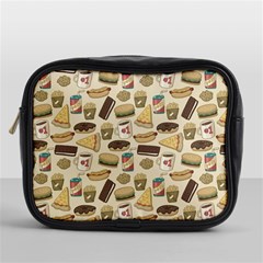 Junk Food Hipster Pattern Mini Toiletries Bag (one Side) by Sarkoni